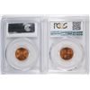 Image 2 : 1944 & 1955-S LINCOLN CENTS, PCGS MS-66+ RED