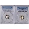 Image 1 : 2005-S & 07-S SILVER ROOSEVELT DIMES PCGS PR-70 DCAM