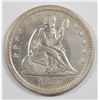 Image 1 : 1857 SEATED QUARTER AU/BU