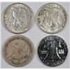 Image 2 : (4) MISC HALF DOLLARS (1844-O, 1942, 1942-D, 1960 PR)