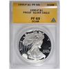 Image 1 : 1995 PROOF SILVER AMERICAN EAGLE ANACS PF-69 DCAM