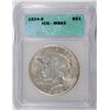 Image 1 : 1924-S PEACE SILVER DOLLAR, ICG MS-63