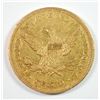 Image 2 : 1847 $10 GOLD LIBERTY VF