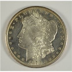 1878-CC MORGAN SILVER DOLLAR, CHOICE BU SEMI PL