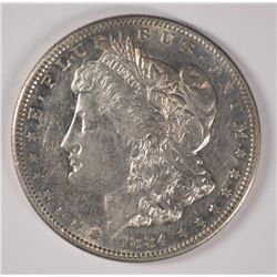 1884-S MORGAN SILVER DOLLAR, AU-55