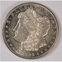 1886-S MORGAN SILVER DOLLAR, CHOICE BU  LOOKS PL