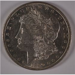 1890-CC MORGAN DOLLAR CHOICE  FLASHY BUT HAS MARK ON CHEEK OR WOULD GRADE HIGHER