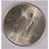 Image 2 : 1935 PEACE SILVER DOLLAR, GEM BU WHITE!