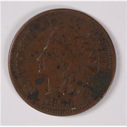 1869/9 INDIAN HEAD CENT VF DARK