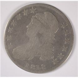 1818 CAPPED BUST HALF DOLLAR, VG