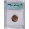 Image 1 : 1890 INDIAN CENT ICG MS-62 RB