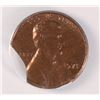 Image 2 : 1971 LINCOLN CENT MINT ERROR ( CLIPPED ) ANACS MS-64 RB