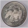 Image 3 : 1870 SEATED LIBERTY QUARTER ICG MS-62