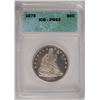 Image 1 : 1875 SEATED LIBERTY HALF ICG PR-63