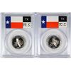 Image 2 : ( 2 ) 2004-S TEXAS STATE QUARTERS, PCGS PR-70 DCAM