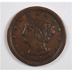 1851 HALF CENT XF/AU