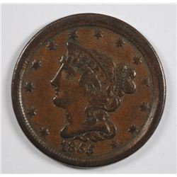1855 HALF CENT F/VF