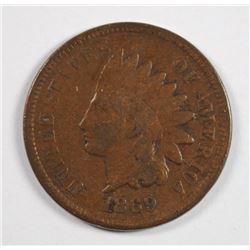 1869 INDIAN HEAD CENT G/VG