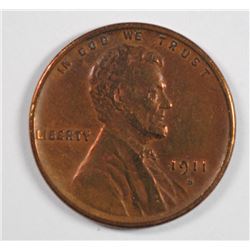 1911-S LINCOLN CENT F/VF