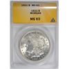 Image 1 : 1921 MORGAN DOLLAR ANACS MS-63