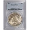 Image 1 : 1923 PEACE DOLLAR PCGS MS-64 +
