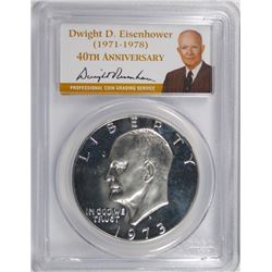 1973-S SILVER PROOF IKE DOLLAR PCGS PR-69 DCAM