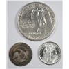 Image 2 : (3) MISC COINS (1835-10C, 1945-S-10C, 1925-STONE MOUNTAIN 50C)