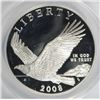 Image 2 : 2008 PROOF BALD EAGLE COMMEN DOLLAR ANACS PF-69 DCAM