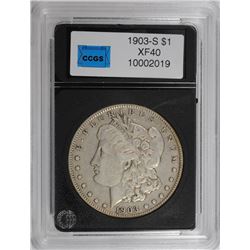 1903-S MORGAN DOLLAR CCGS XF KEY COIN!