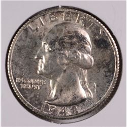 1942-S WASHINGTON QUARTER CH BU