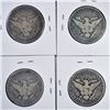 Image 2 : (4) 1908-O BARBER HALF DOLLARS