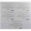 Image 2 : ( 5 ) 2010 AMERICA THE BEAUTIFUL SILVER QUARTER PROOF SETS IN ORIGINAL BOXES/COA