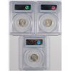 Image 2 : ( 3 ) 1946 ROOSEVELT DIMES, PCGS MS-66 GEMS