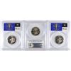 Image 2 : ( 3 ) PCGS GRADED PR-70 DCAM 2002-S INDIANA STATE QUARTERS