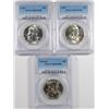 Image 1 : 1954-D , 1955 & 1956 FRANKLIN HALF DOLLARS, PCGS MS-63 FBL