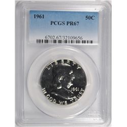 1961 FRANKLIN HALF DOLLAR, PCGS PROOF-67