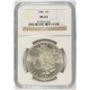 Image 1 : 1880 MORGAN SILVER DOLLAR, NGC MS-63