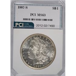 1887-S MORGAN DOLLAR PCI CHOICE BU