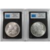 Image 1 : ( 2 ) CCGS GRADED MORGAN DOLLARS: 1880-O AU/BU & 1883-O CHOICE BU