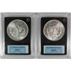 Image 2 : ( 2 ) CCGS GRADED MORGAN DOLLARS: 1880-O AU/BU & 1883-O CHOICE BU