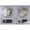 Image 2 : 2002 & 2003 AMERICAN SILVER EAGLES, PCGS MS-69
