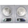Image 2 : 2006 AND 2007 AMERICAN SILVER EAGLES, PCGS MS-69