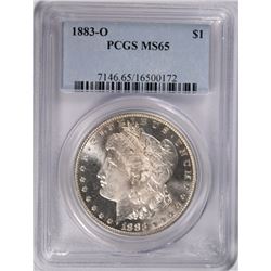 1883-O MORGAN DOLLAR PCGS MS-65