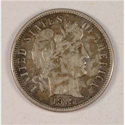 1915-S BARBER DIME VF/XF