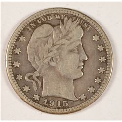 1915-S BARBER QUARTER F/VF