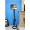 Image 1 : LEADED STAINED GLASS SHADED FLOOR LAMP