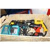 Image 1 : BOX OF ASSORTED POWER TOOLS; SNAP ON IMPACT WRENCH, DEWAULT DRILL AND MIKITA DRILL