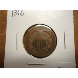1866 US TWO CENT PIECE