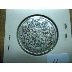 1940 CANADA SILVER 50 CENT