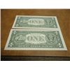Image 2 : 2-2003-A $1 FRN'S LOW CONSECUTIVE SERIAL 'S UNC SERIAL NUMBERS ARE:G00003731H-G00003732H